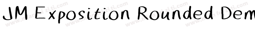 JM Exposition Rounded DemiBold字体转换